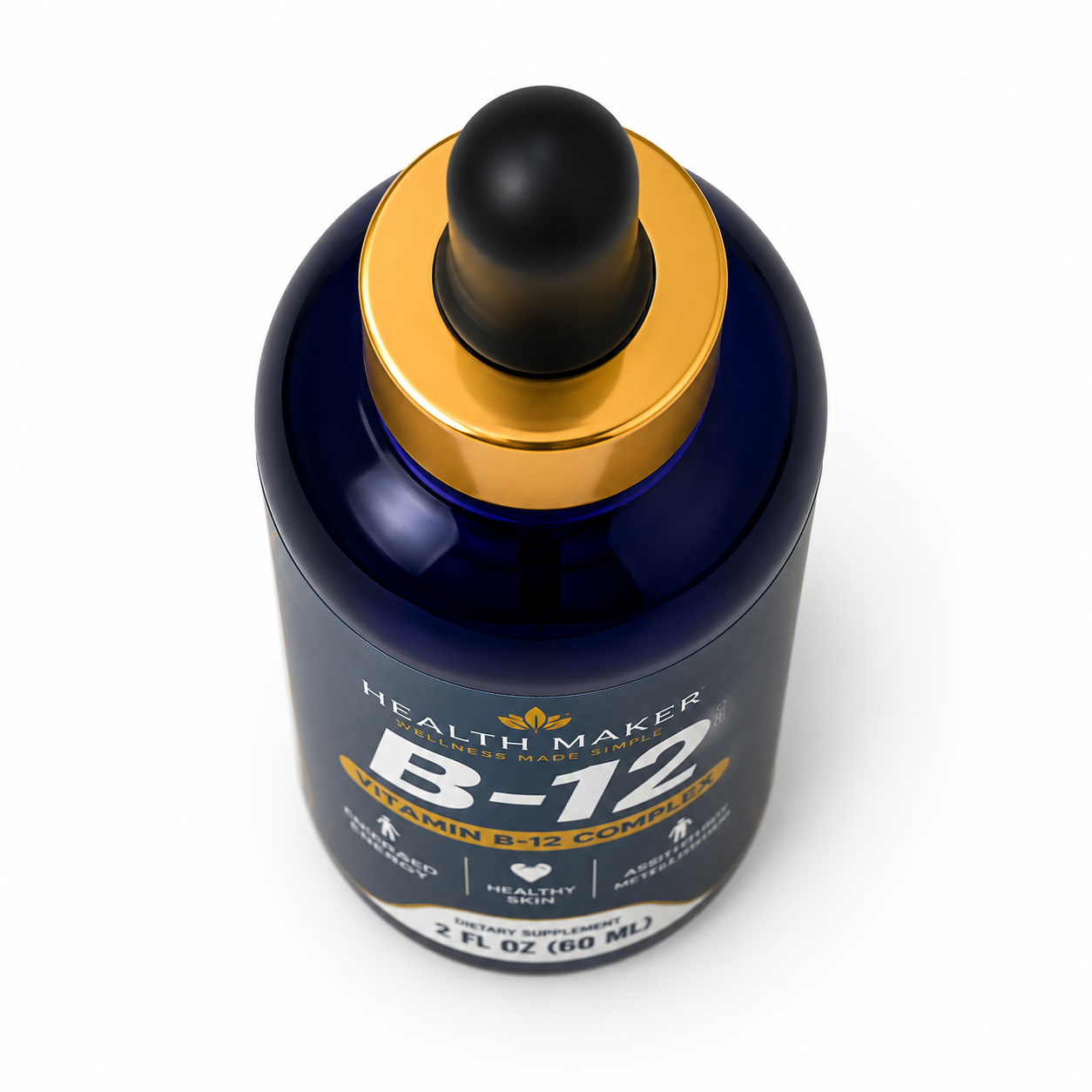 Health Maker Vitamin B-12 Liquid Drops 60 servings, product image
