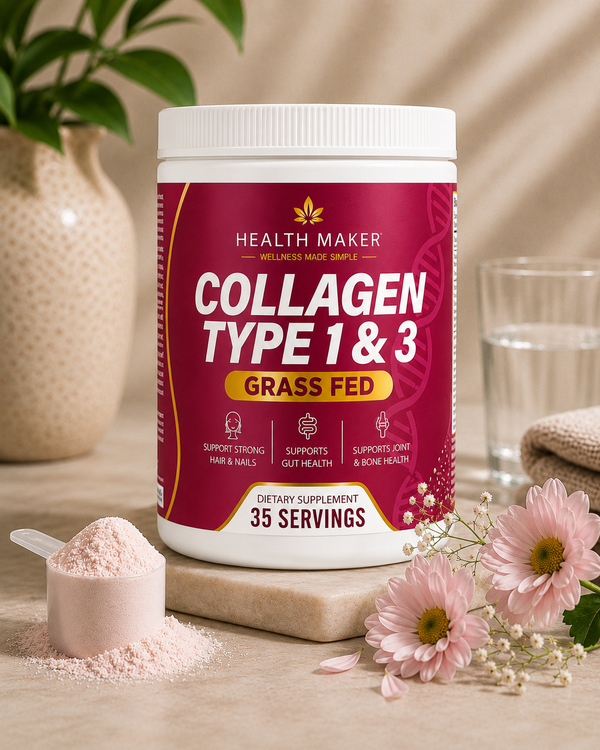 Collagen Type 1 & 3 Grass-Fed | Hair, Skin & Joint Support | 35 Servings