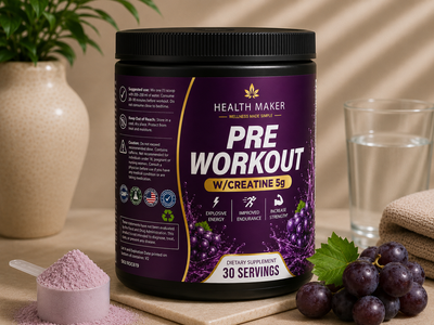 Pre-Workout + Creatine Grape — Strength & Endurance | 30 Servings